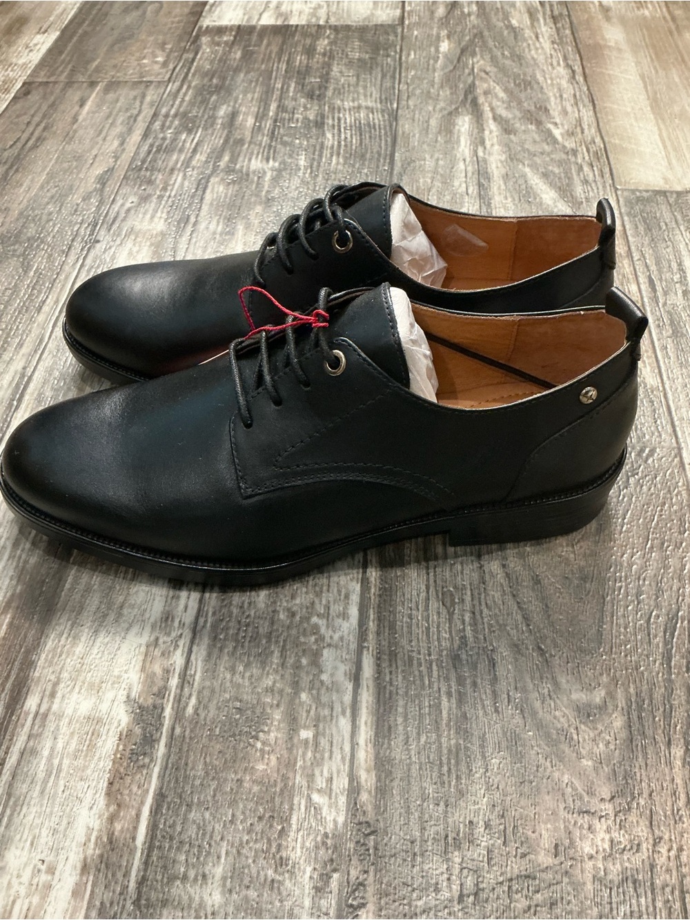 PIKOLINOS Women’s Black Leather Lace-Up Flats Size 41= US Size 10 - Picture 10 of 16